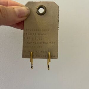 Gold Front/Back Earrings